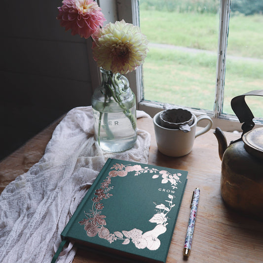 B5 Grow Garden Planner: Forest Green - Typoflora-Rachel The Turtle Journal