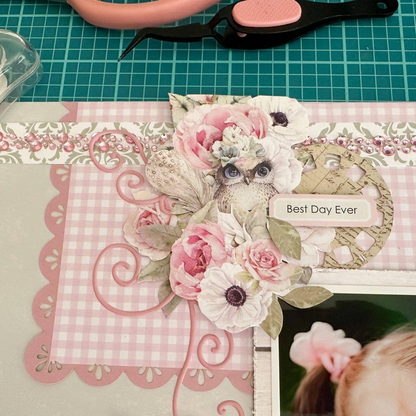 Rhinestone Tape - Pink - Uniquely Creative (1 roll)-Rachel The Turtle Journal