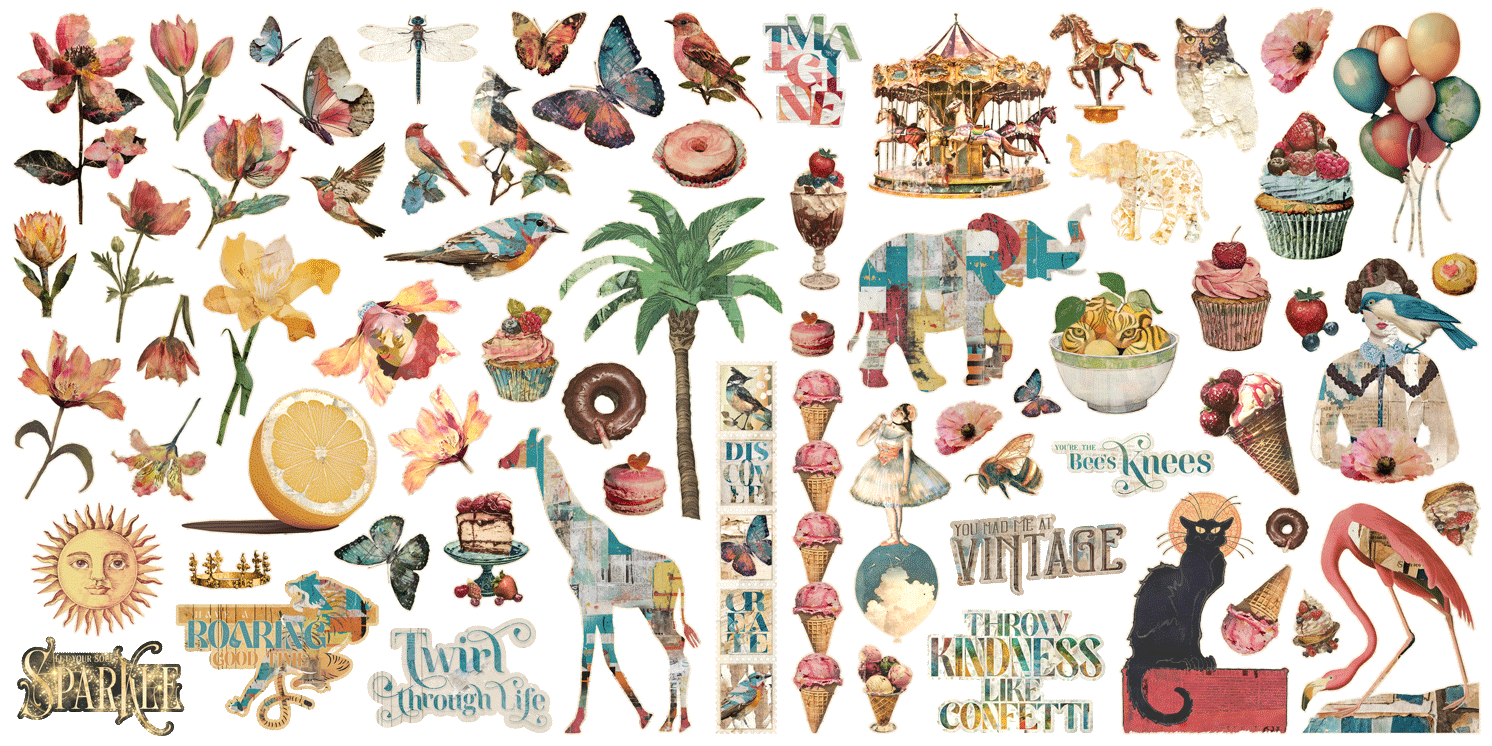 Journaling Through Time - Sticker Set - Graphic 45-Rachel The Turtle Journal