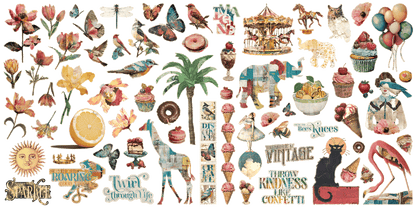 Journaling Through Time - Sticker Set - Graphic 45-Rachel The Turtle Journal