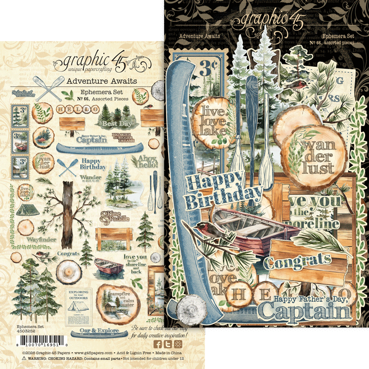 Adventure Awaits Ephemera Set - Graphic 45