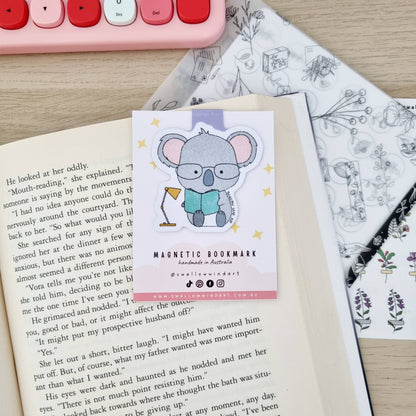 Magnetic Bookmark - Koala Study Buddy (1 piece) Swallow Wind Art