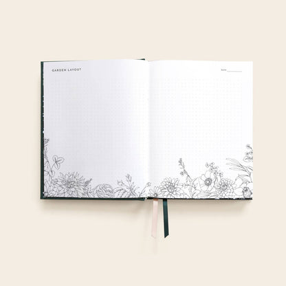 B5 Grow Garden Planner: Forest Green - Typoflora-Rachel The Turtle Journal