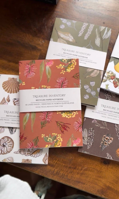Shell Notebook - Treasure Inventory (Made in Australia) - 1 Notebook