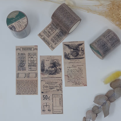 Ephemera Wide Washi Tape Roll (10m long) Plan and Plot Studio