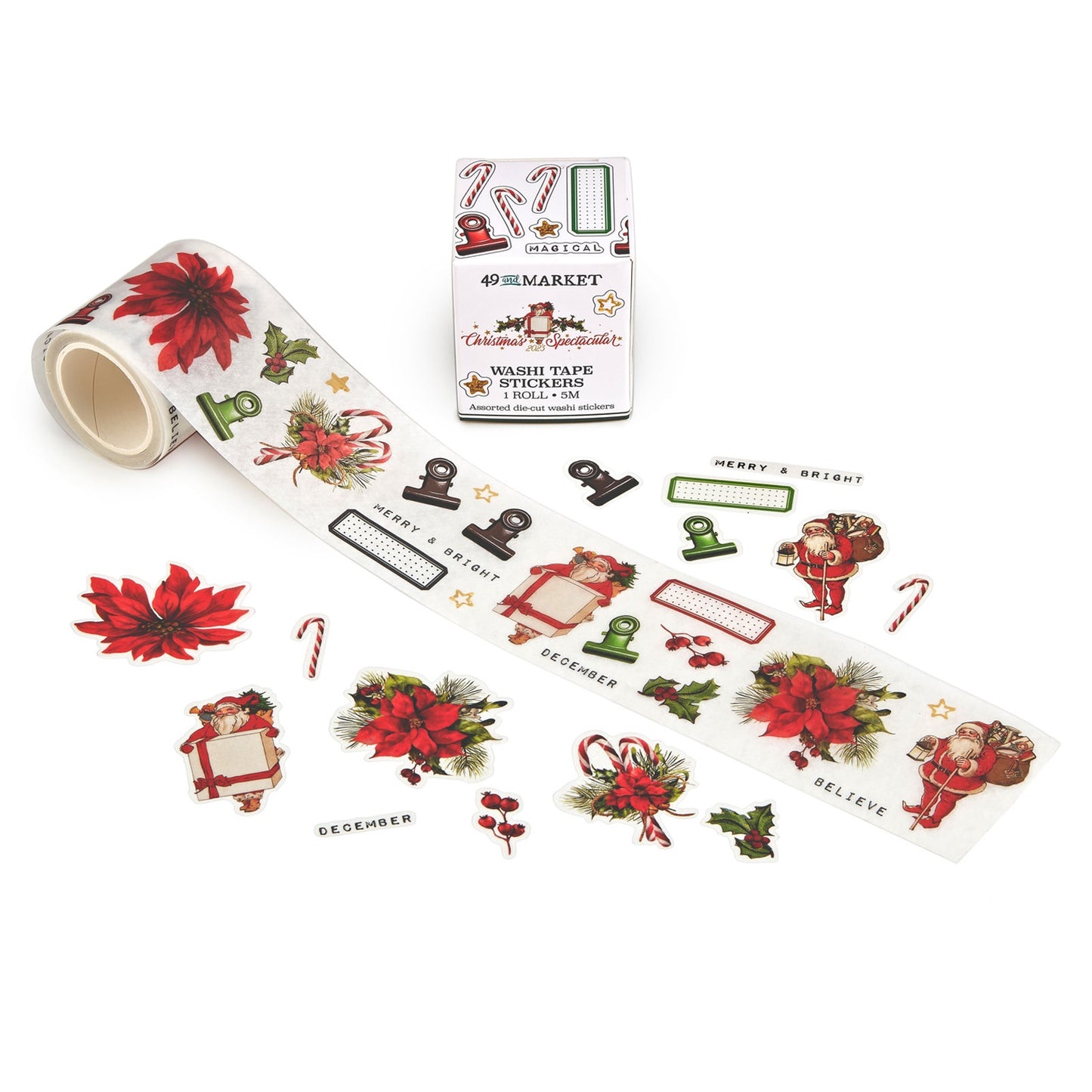 Christmas Spectacular Washi Tape Stickers - 49 and Market-Christmas Spectacular Washi Tape Stickers - 49 and Market - The Turtle Journal -Rachel The Turtle Journal