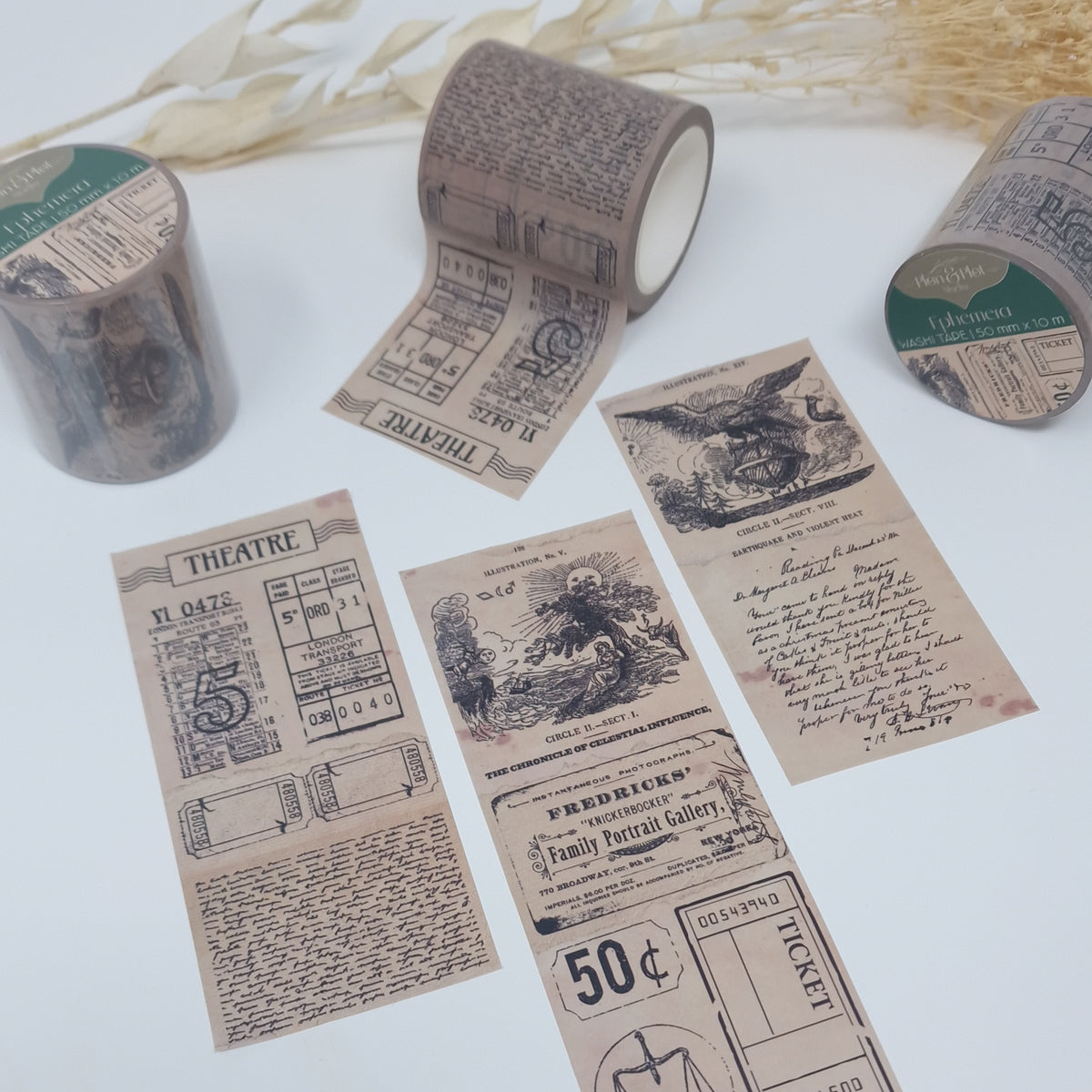 Ephemera Wide Washi Tape Roll (10m long) Plan and Plot Studio
