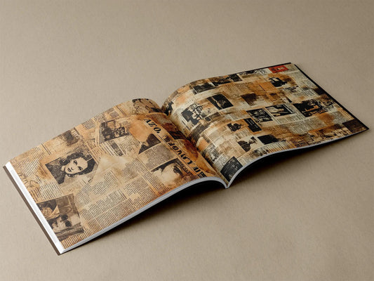 Faux Vintage News Clippings - Scrapbook Resource Co (40 pages)