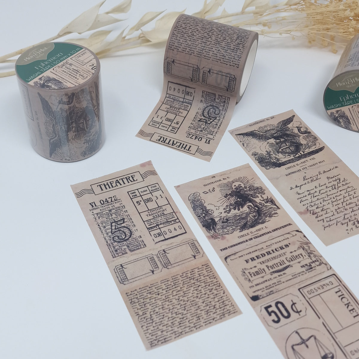 Ephemera Wide Washi Tape Roll (10m long) Plan and Plot Studio