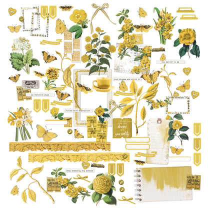 Color Swatch: Ochre Die-Cut Laser Cut Elements - 49 and Market (99 piece pack)-Color Swatch: Ochre Die-Cut Laser Cut Elements - 49 and Market (99 piece pack) The Turtle Journal Aussie Paper Crafters and Journaling Enthusiasts-Rachel The Turtle Journal