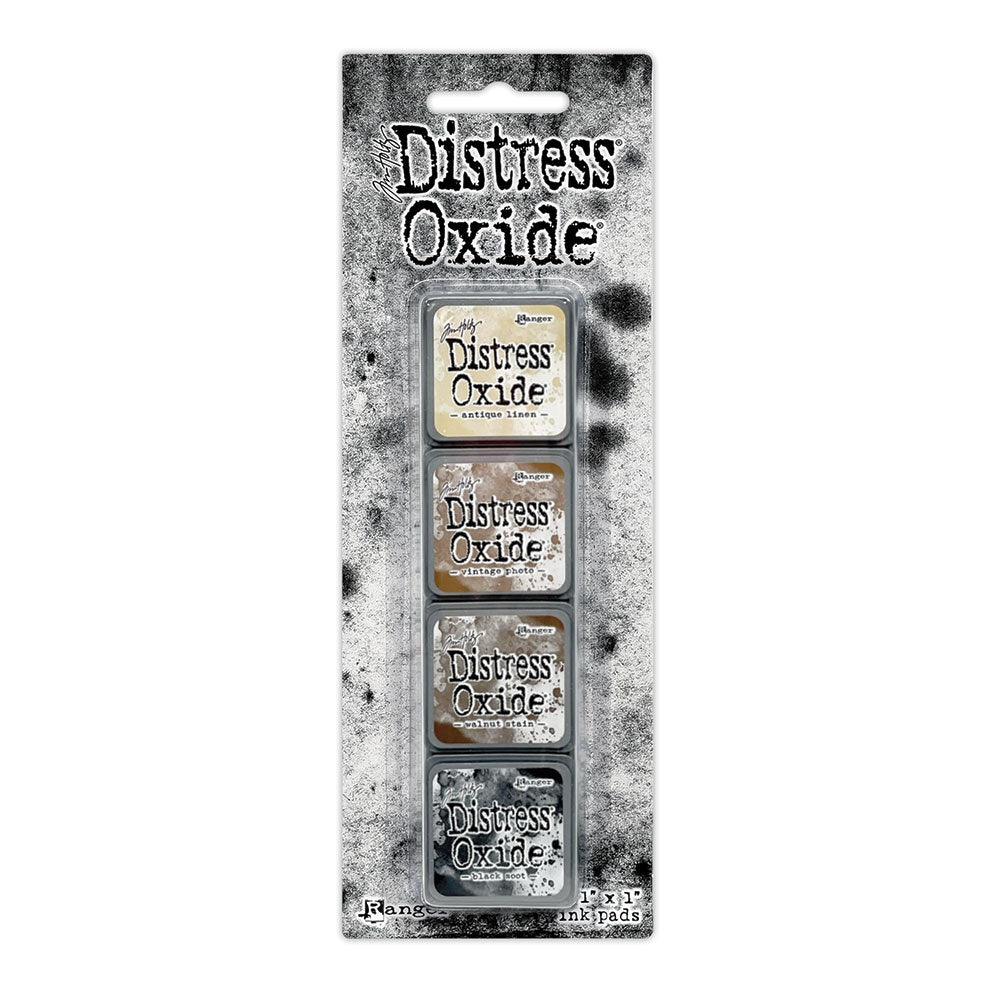 Distress Oxide Mini Pads - Tim Holtz Ranger (4 piece)-Distress Oxide Mini Pads - Tim Holtz Ranger (4 piece) - Aussie Paper crafting Junk journaling-Rachel The Turtle Journal