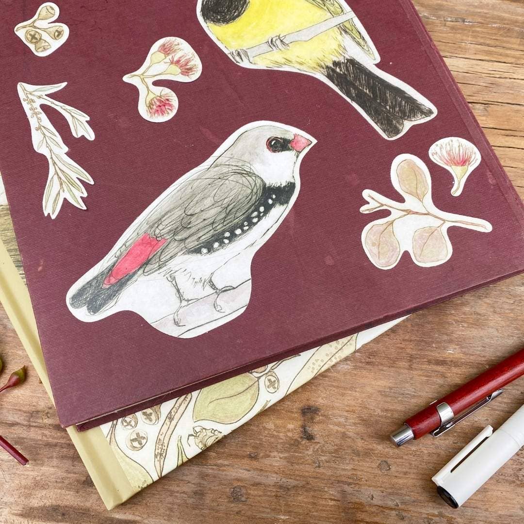 Australian Bush Sticker Sheet A5 - Bridget Farmer-Rachel The Turtle Journal