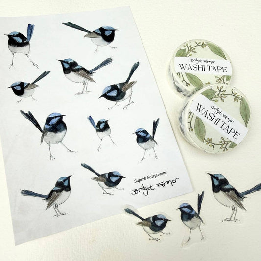 Fairywren Sticker Sheet (A6) - Bridget Farmer