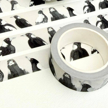 Magpies Washi (15mm width) 10m roll - Bridget Farmer