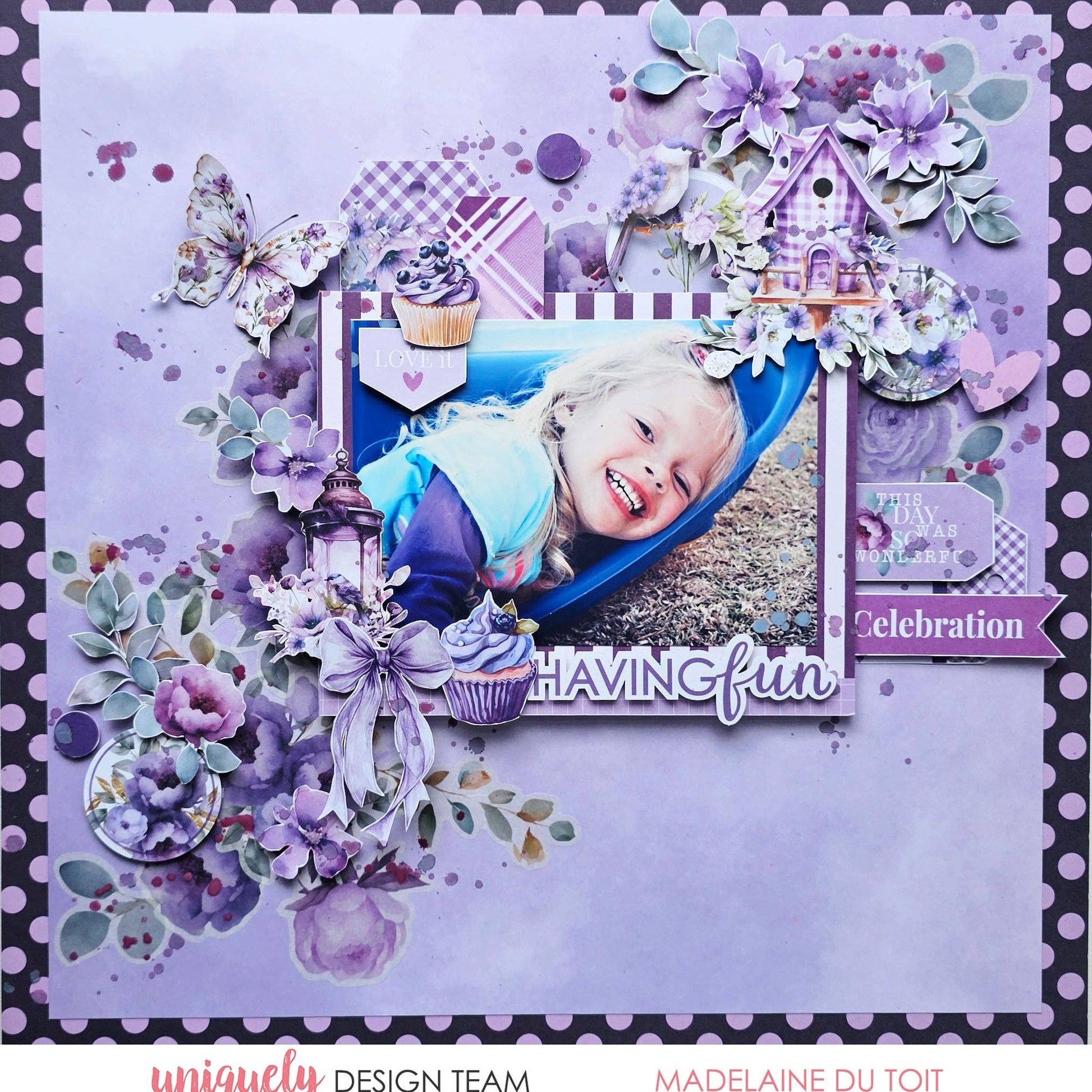 Ultraviolet Delight Creative Cuts-Rachel The Turtle Journal