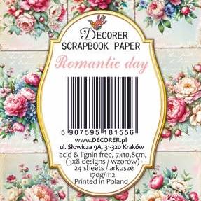 Romantic day- MINI Scrapbook Paper-Rachel The Turtle Journal