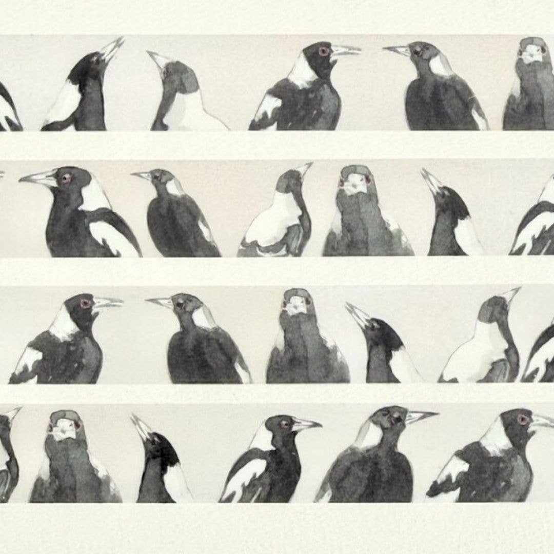 Magpies Washi (15mm width) 10m roll - Bridget Farmer