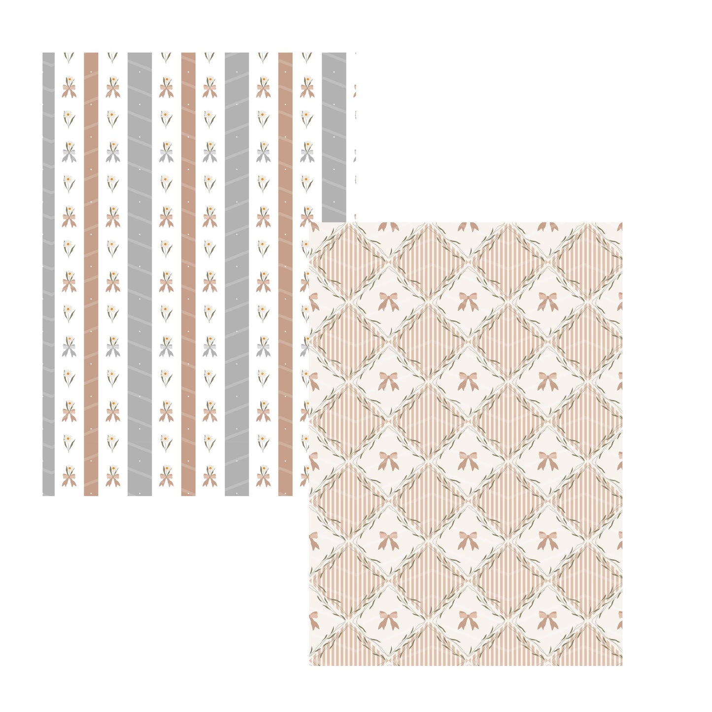 A5 Mother Goose Booklet Scrapbook Patterned Papers - Chapteries from France