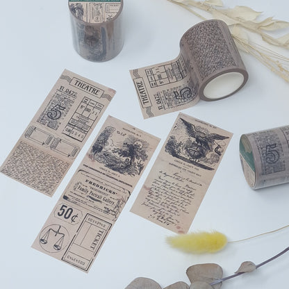Ephemera Wide Washi Tape Roll (10m long) Plan and Plot Studio