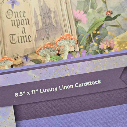 A4 Luxury Linen Cardstock (250gsm) Once Upon A Time - 24 sheets-A4 Luxury Linen Cardstock (250gsm) Once Upon A Time - 24 sheets The Turtle Journal-Rachel The Turtle Journal