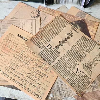 A5 Old World Patterned Papers (12 Pack)