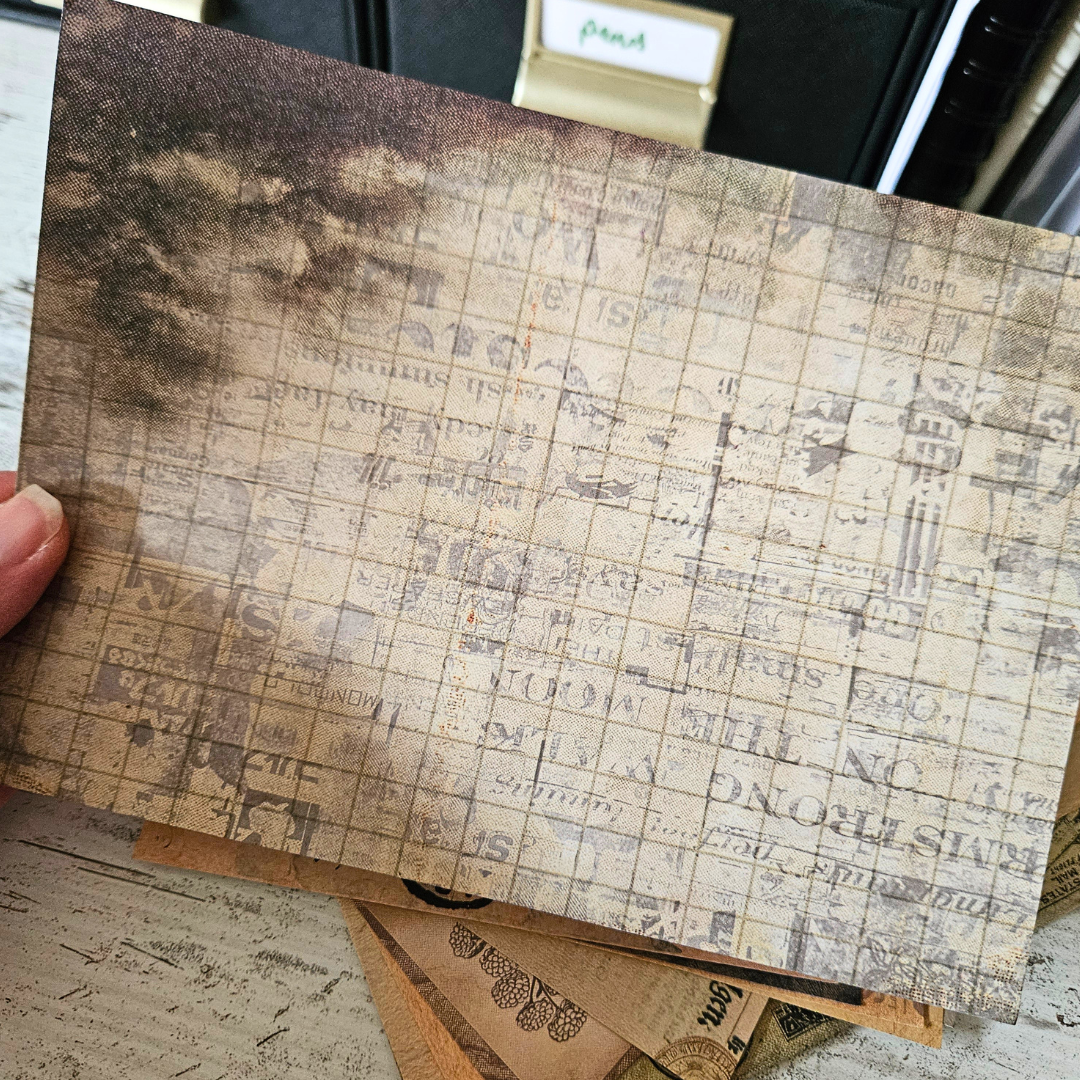 A5 Old World Patterned Papers (12 Pack)