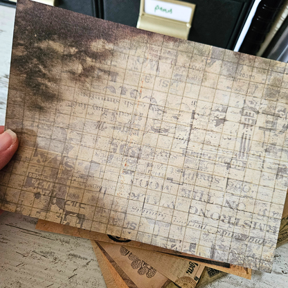 A5 Old World Patterned Papers (12 Pack)