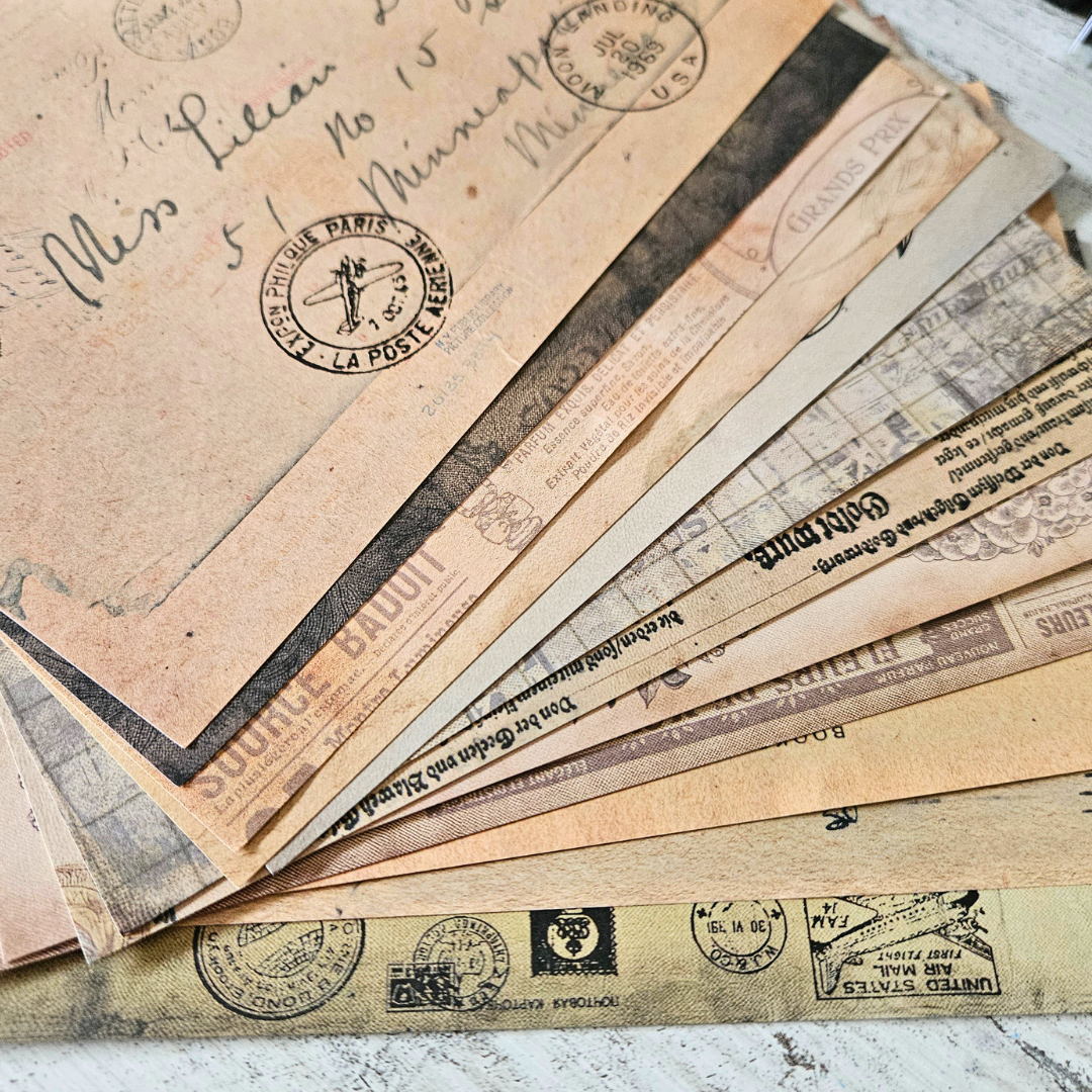 A5 Old World Patterned Papers (12 Pack)