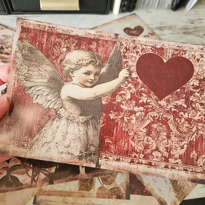 A5 Romance Roses Patterned Paper & Cardstock Pack (12 pack)-A5 Romance Roses Patterned Paper & Cardstock Pack (12 pack) - The Turtle Journal Paper Crafting Scrapbooking Stationery-Rachel The Turtle Journal