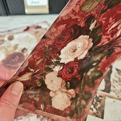 A5 Romance Roses Patterned Paper & Cardstock Pack (12 pack)