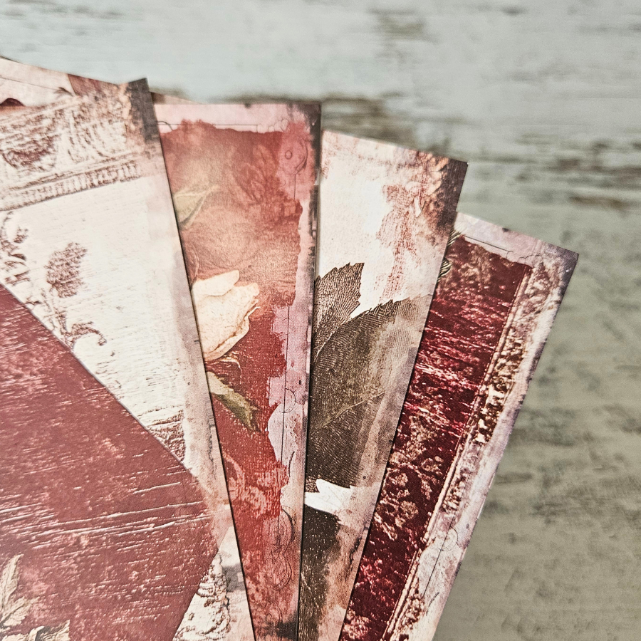 A5 Romance Roses Patterned Paper & Cardstock Pack (12 pack)