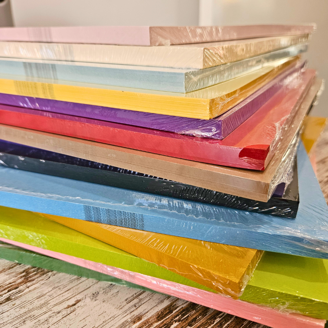 A5 Bazzill Cardstock Packs - various colours (6 pack)-Rachel The Turtle Journal