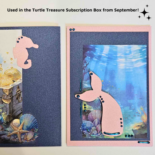 A5 Pearlescent Paper Pack: Navy and Baby Pink (10 sheets)-A5 Pearlescent Paper Pack: Navy and Baby Pink (10 sheets) - The Turtle Journal Cardstock Heavyweight Shimmery-Rachel The Turtle Journal