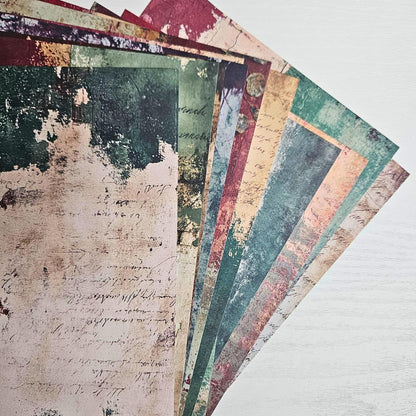 A5 Patterned Paper Pack - Rusty Shed (12 pack)-Background Paper Pack - Rusty Shed Beach Summer Sandy Iron Rustic Outdoor Nature Patterned Papers-Rachel The Turtle Journal