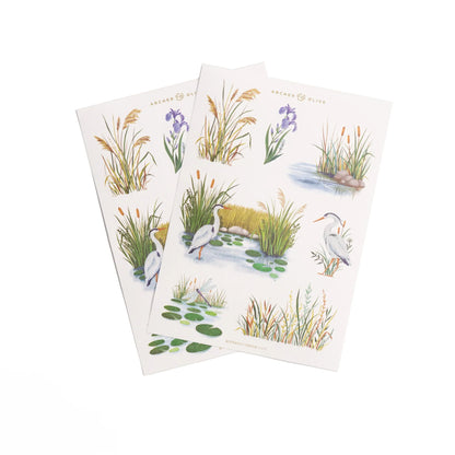 Gentle Breeze Sticker Set (2 sheets) - Archer and Olive-Gentle Breeze Sticker Set (2 sheets) - Archer and Olive Journaling Supplies Creative Australian Paper Crafting-Rachel The Turtle Journal