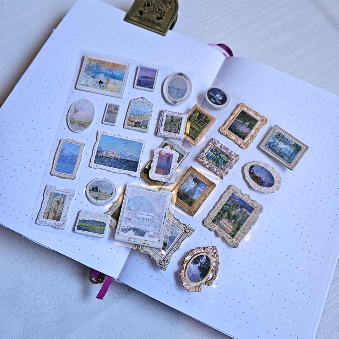 Art Gallery 3D Sticker Set (2 sheets)-Rachel The Turtle Journal