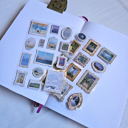 Art Gallery 3D Sticker Set (2 sheets)-Rachel The Turtle Journal