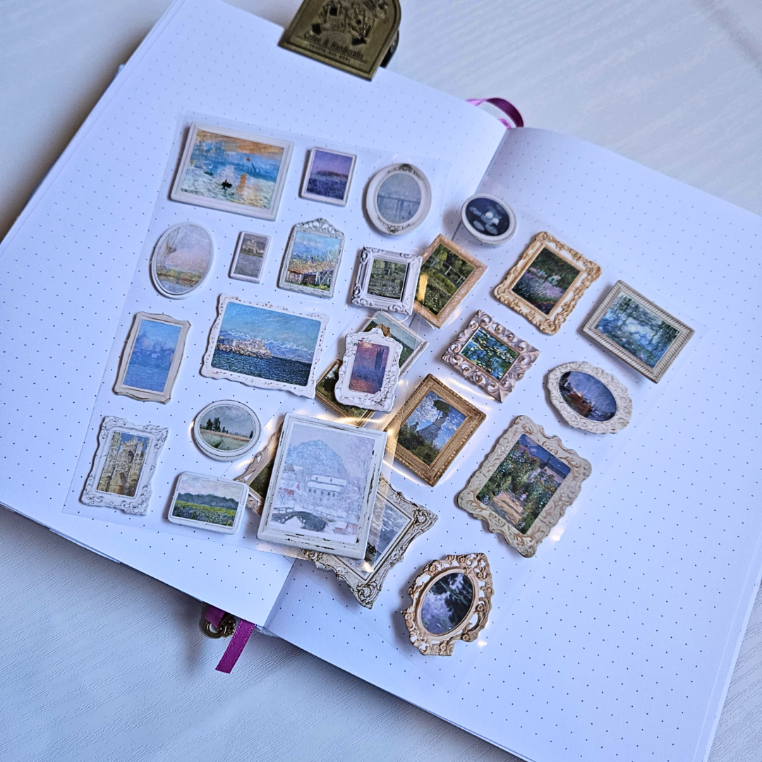 Art Gallery 3D Sticker Set (2 sheets)-Rachel The Turtle Journal