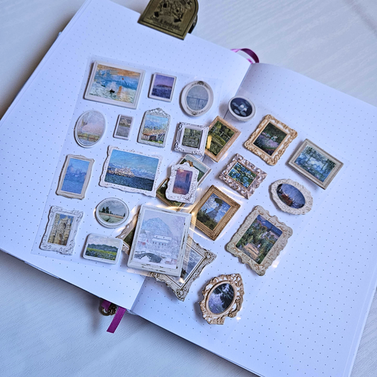 Art Gallery 3D Sticker Set (2 sheets)-Rachel The Turtle Journal