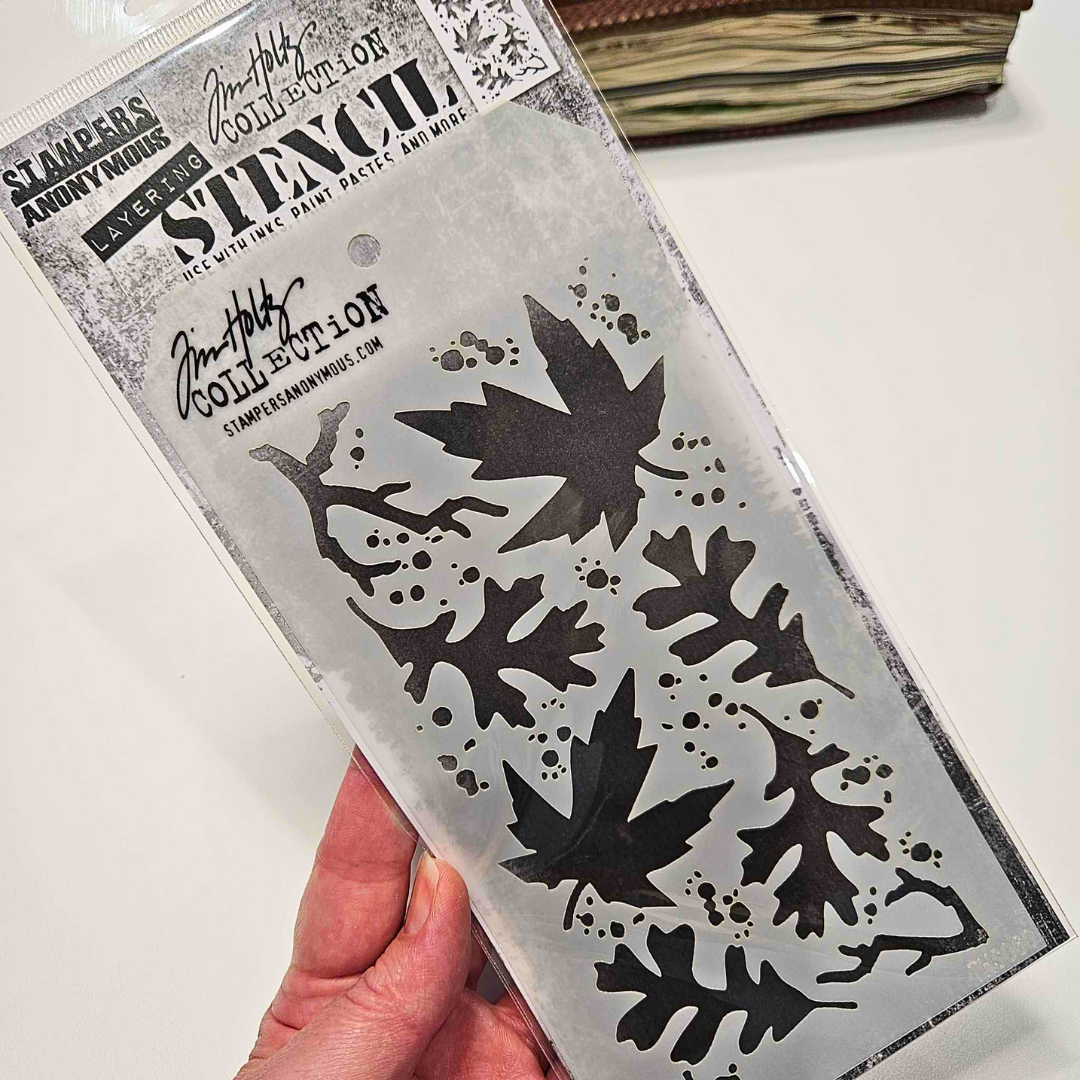 Stencils Layering - Tim Holtz Stampers Anonymous Ranger-Autumn-Stencils Layering - Tim Holtz Stampers Anonymous Ranger - Aussie Paper Crafting - The Turtle Journal-Rachel The Turtle Journal