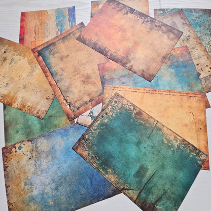 A5 Patterned Paper Pack - Rusty Shed-Background Paper Pack - Rusty Shed Beach Summer Sandy Iron Rustic Outdoor Nature Patterned Papers-Rachel The Turtle Journal
