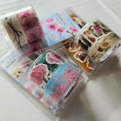 Washi Tape Layering Masking Pieces - Bande From Japan-Washi Tape Layering Masking Pieces - Bande From Japan - The Turtle Journal-Rachel The Turtle Journal