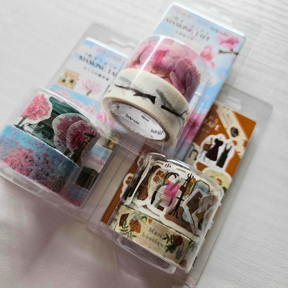 Washi Tape Layering Masking Pieces - Bande From Japan-Washi Tape Layering Masking Pieces - Bande From Japan - The Turtle Journal-Rachel The Turtle Journal