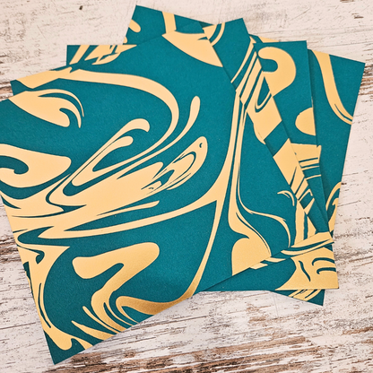 Bazzill Foiled Pattern Marble Cardstock 6 x 6 inch (8 pack)-Rachel The Turtle Journal