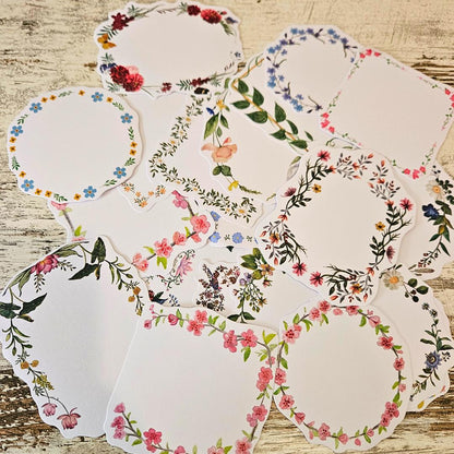 Berry Sweet Floral Ephemera Set (20 pieces)