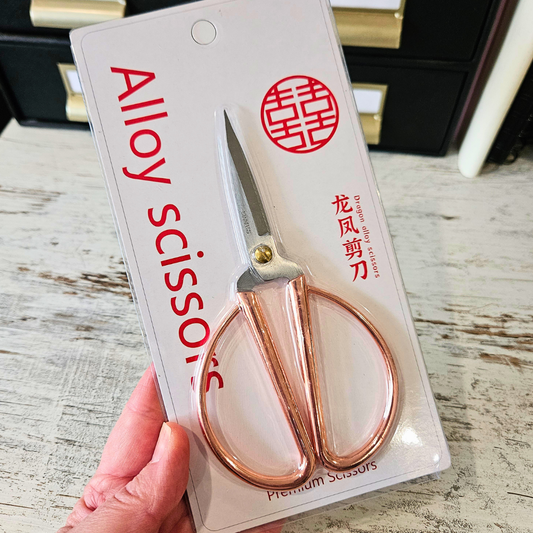 Large Rose Gold Crafting Scissors (1 pair)