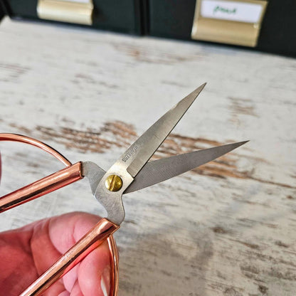Large Rose Gold Crafting Scissors (1 pair)-Rachel The Turtle Journal