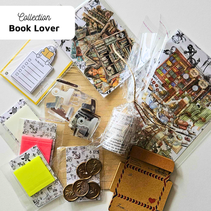 A5 Kraft Lined Paper Pack (10 sheets) - Book Lovers Collection - Rachel The Turtle Journal -  - Australian Junk Journaling Scrapbooking Supplies