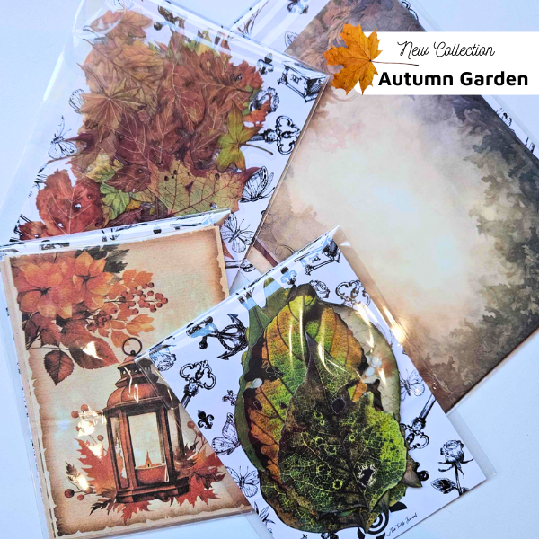 The Turtle Journal - Die cut Cardstock Diecut Leaves Green Mottled Browns Garden Outdoors Paper Crafting Autumn Fall Scrapbooking Australia Supplies Paper Piece Set