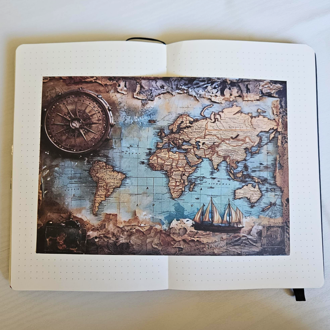 A5 Captain’s Voyage Patterned Paper Pack (10 sheets)